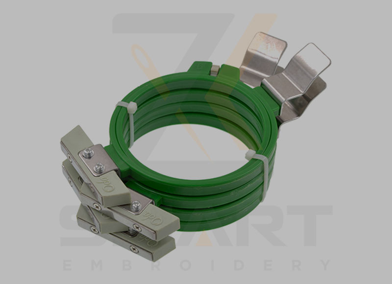 Tajima Tubular Green Bingkai Gelung Gegaran Mesin Sulaman