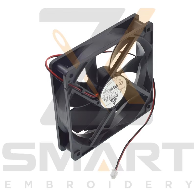Penyejuk pendingin 120*120 12 Volt untuk bahagian-bahagian mesin embroidery EDH06-120*120-12V