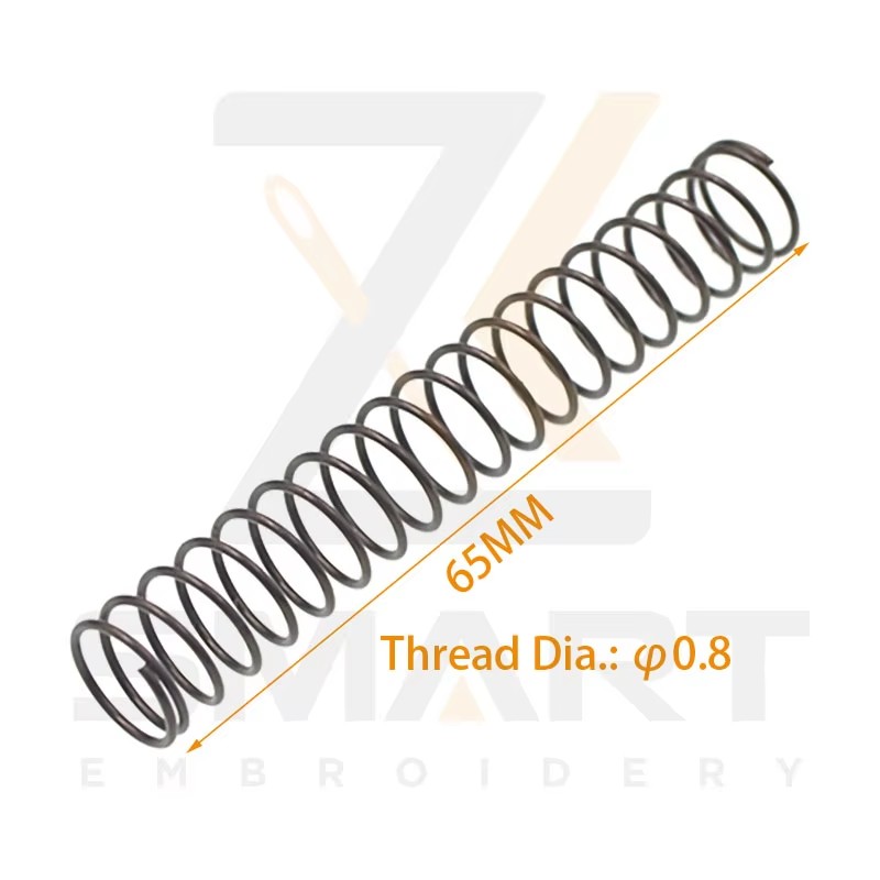 Presser Foot Return Spring Thread Dia. 0.8MM Panjang 65MM Tajima SWF Cina Penggerudian Mesin Bahagian N0502TJ-0.8*65