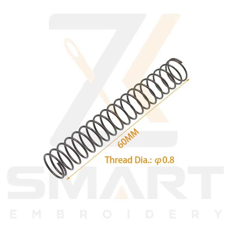 Presser Foot Return Spring Thread Dia. 0.8MM Panjang 60MM Untuk Tajima SWF Cina Mesin Embroidery N0502-0.8*55