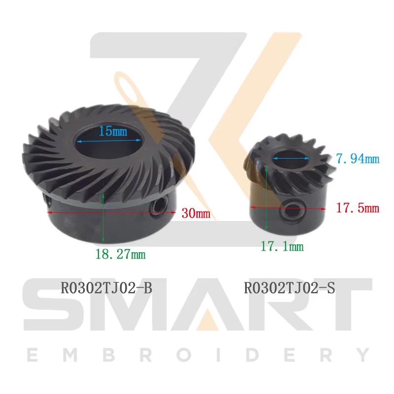 Beverl Gears untuk Mesin Tajima R0302TJ02-B R0302TJ02-S