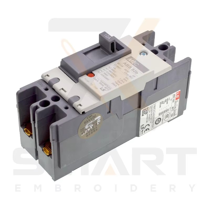 Perisai Perlindungan Kebocoran ABS 52b 2P 10A 15A untuk Mesin Embroidery SWF
