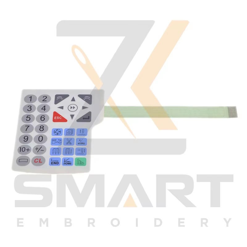 Original Ricoma Keypad 03150210ER Bahagian Mesin Penggerudian Cina E17-KP01